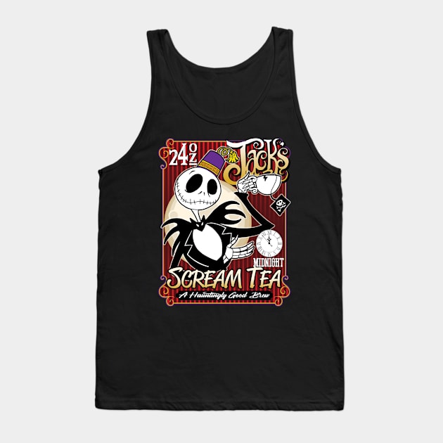 Jim8ball - Jack's Scream Tea T-Shirt Tank Top by Jim8ball Designs